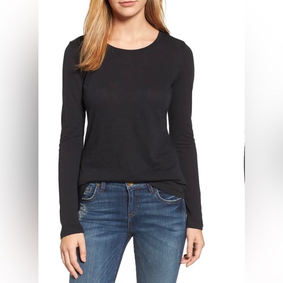 Long Sleeve Crewneck T-Shirt NWOT - Picture 1 of 6